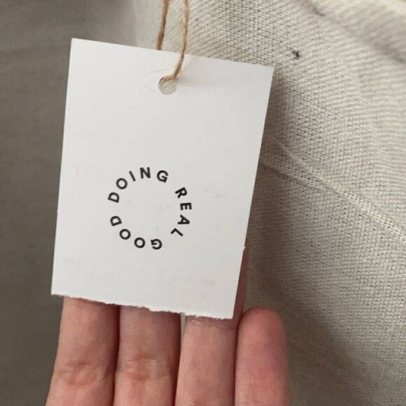 Cotton On Tote Bag Green & Tan - Picture 5 of 5